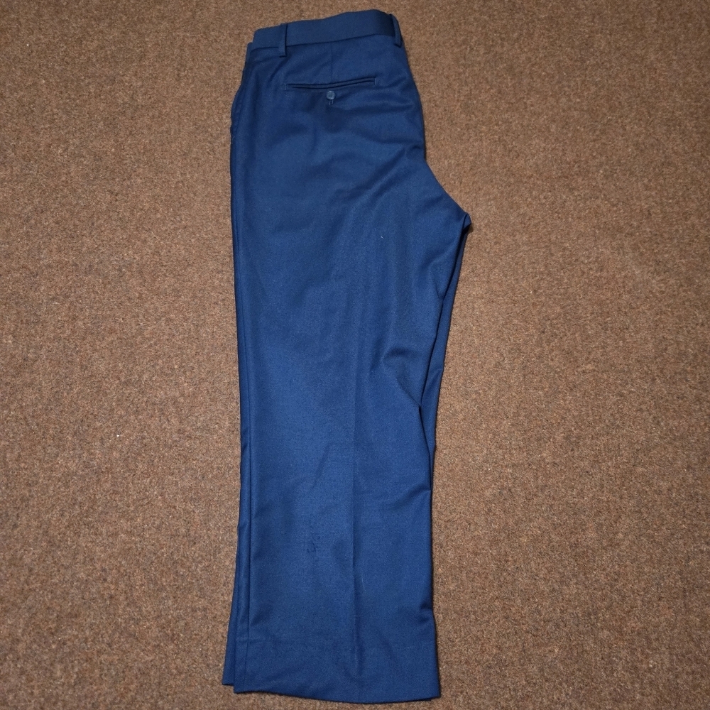 Alain Dupetit Men's Dress Slacks Altered To A 36x24 Royal Blue